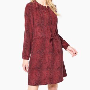 Rails Women’s Hana Dress in Red/Black Snakeskin Print (S)